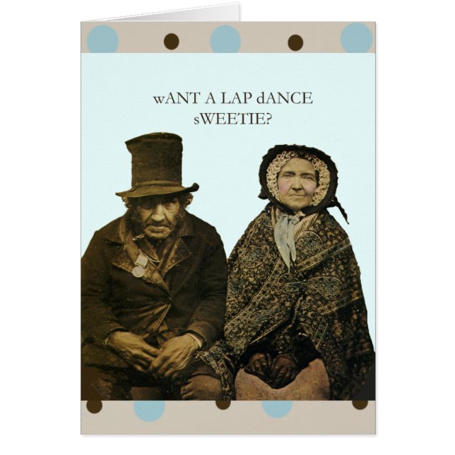Lap Dance Sweets Hälsningskort (Framsidan)