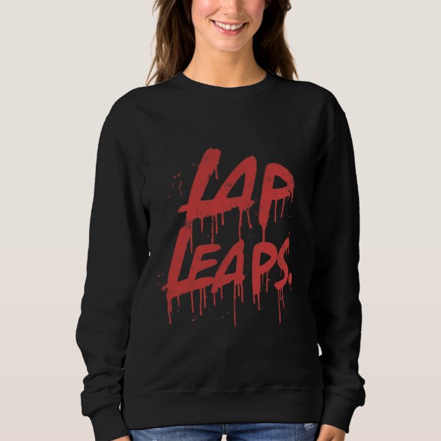 "Lap Leaps", unik kvinnlig fullt-slim T-shirt (Framsida)