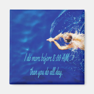 Lap Swimming Simma Team Motivational Inspirational Magnet