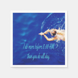 Lap Swimming Simma Team Motivational Inspirational Pappersservett
