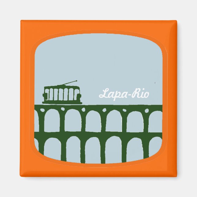 Lapa Archs Rio De Janeiro Brasilien Magnet (Framsidan)