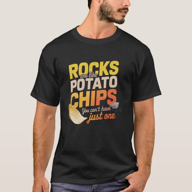 Lapidär humor geologi sten samlande, geolog t shirt (Framsida)