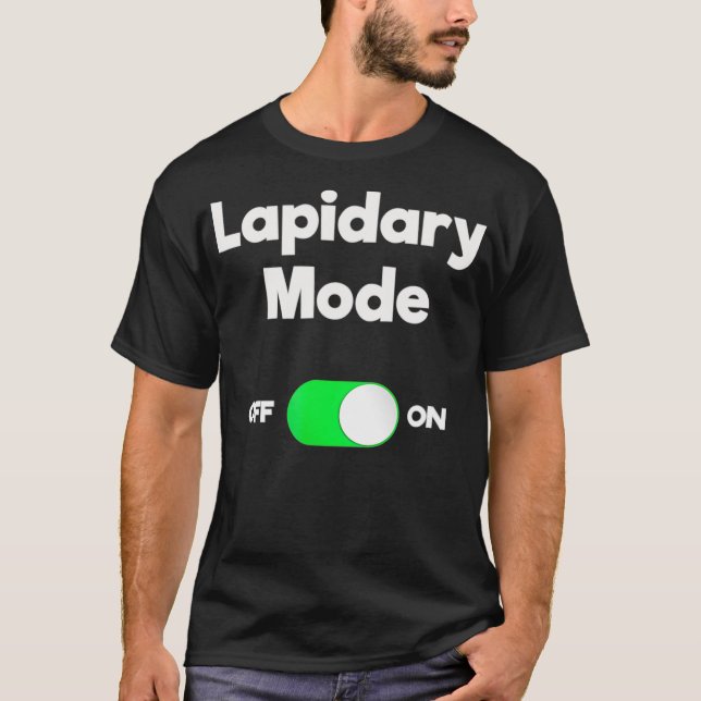 Lapidary Funny Gift-läge för bärbara datorer T Shirt (Framsida)