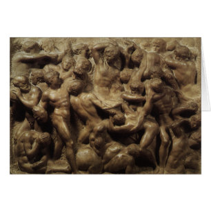 Lapidens och kentaurernas strid av Michelangelo Hälsningskort