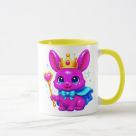 Lapin cape et couronne mugg