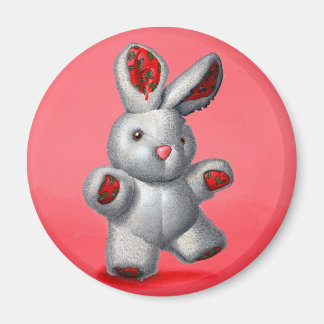 Lapin en peluche magnet