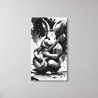 lapin guitare canvastryck