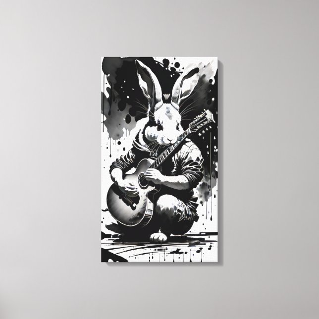 lapin guitare canvastryck (Framsida)