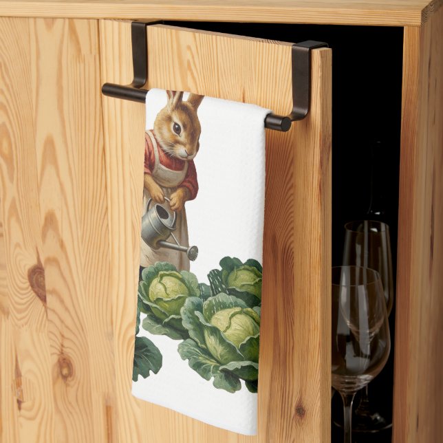 Lapine aux choux kökshandduk (Thirds Fold)