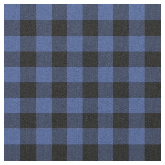 Lapis Blue Buffalo Check Play Tyg (Närbild)