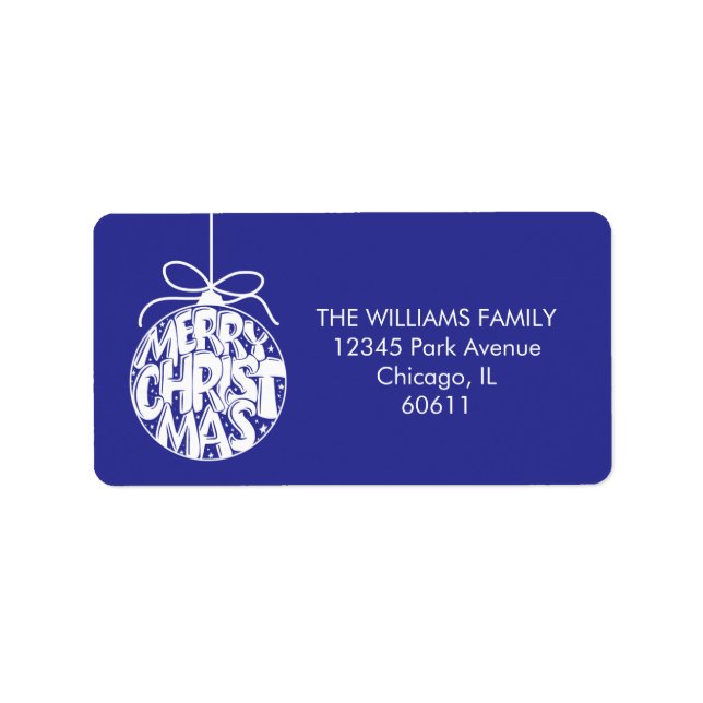 Lapis God jul Ornament Helgdag Adress Adressetikett (Framsidan)