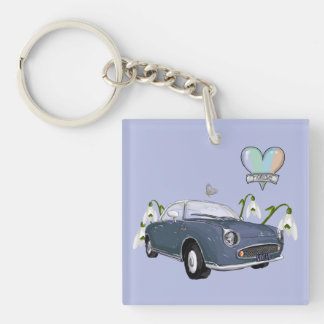Lapis Grey Figaro key chain
