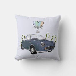 Lapis Grey Figaro pillow Kudde