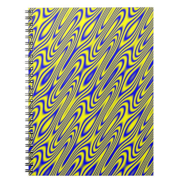 Lapis Lasuli Swirlies bärbar dator Anteckningsbok Med Spiral (Framsidan)
