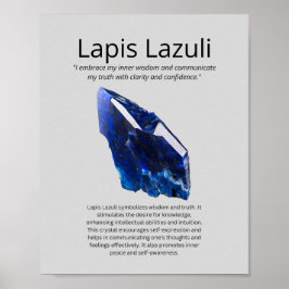 Lapis Lazuli Crystal Meaning Poster