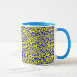 Lapis Lazuli Swirlies Abstrakt Mönster Mugg