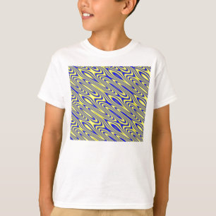 Lapis Lazuli Swirlies Abstrakt Mönster T Shirt