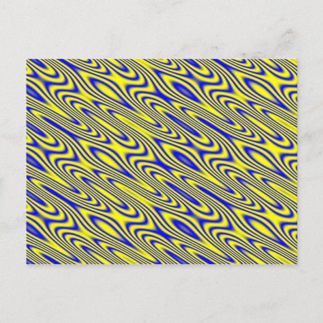 Lapis Lazuli Swirlies Abstrakt Mönster vykort (Framsida)