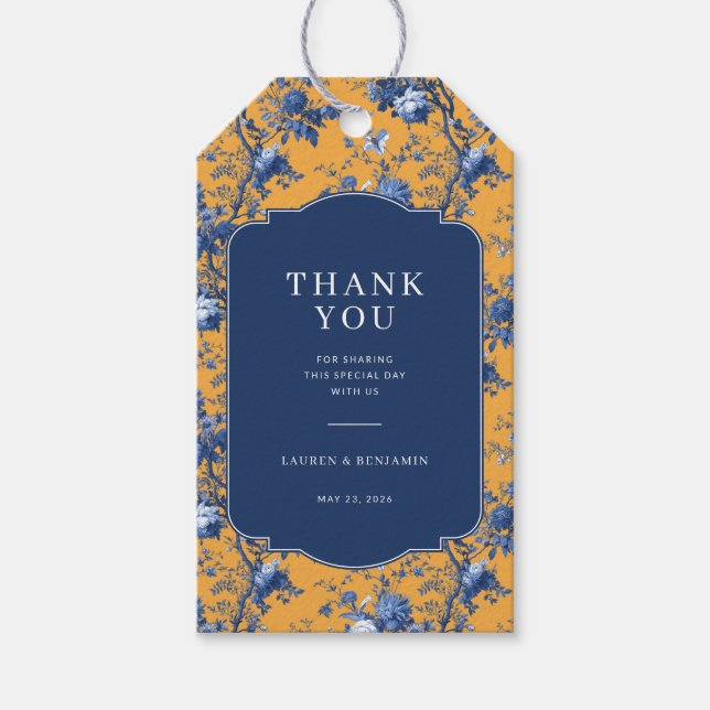 Lapis Rose Wedding Presentetikett (Framsidan)