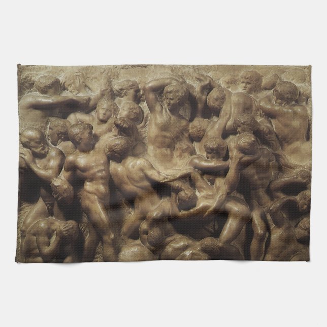 Lapiter och kentaurernas strid av Michelangelo Kökshandduk (Horisontell)