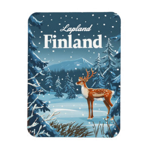 Lapland Finland Vintage Magnet