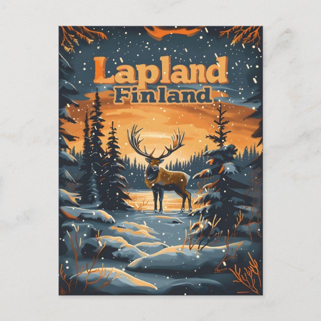 Lapland Finland Vykort (Framsida)