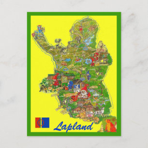 Lapland karta vykort