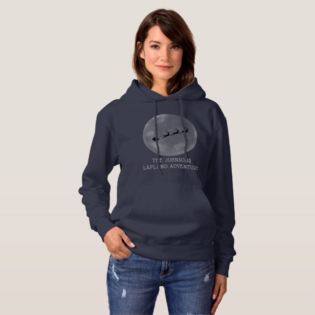 Lapland Personlig Hoodie, Lappland Reveal Idea T Shirt (Hel framsida)