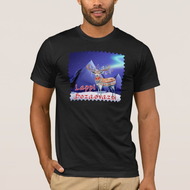 Lapland Sami Reindeer Herders 🦌 Lappi Bozaovazzi T Shirt (Framsida)