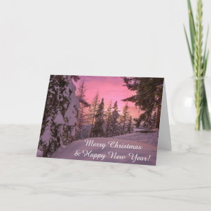 Lapland sunset christmas-kort helgkort