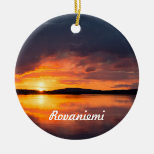 Lapland Sunset Julgransprydnad Keramik