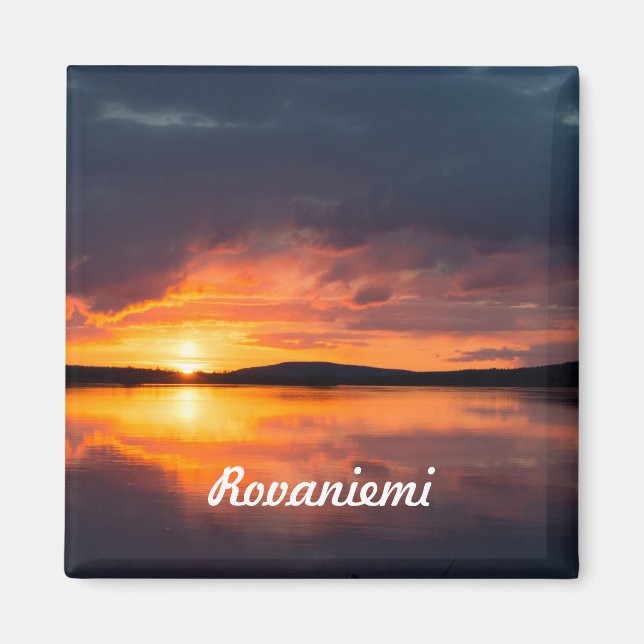 Lapland Sunset Magnet (Framsidan)