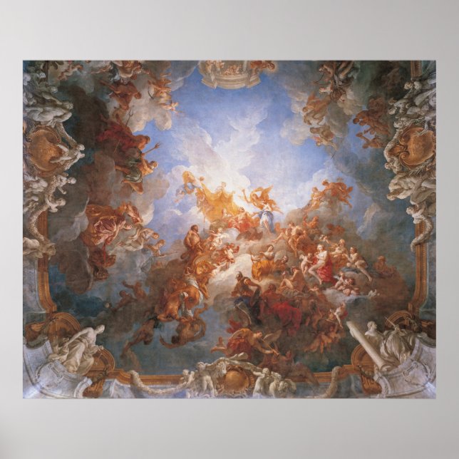 L'Apothéose d'Hercule - Lemoyne - Versailles Poster (Framsidan)