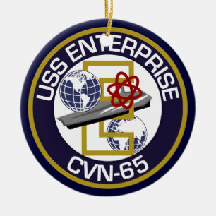 Lappa endast - USS Enterprise Julgransprydnad Keramik