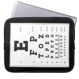 Lappa översta Sleeven i öga-diagram Laptop Fodral