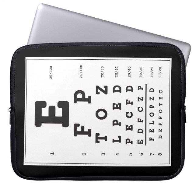 Lappa översta Sleeven i öga-diagram Laptop Fodral (Framsidan)