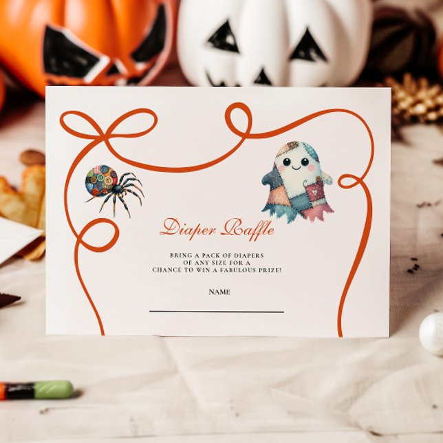 Lappad patchwork Halloween-blöja lotteri Tilläggskort (Skapare uppladdad)