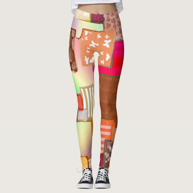 Lappade Leggings (Framsida)