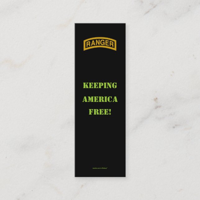 Lappar den pråliga veteran för mini visitkort (Framsida)