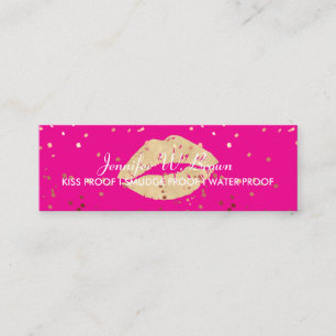 Läppar Distributor Lipstick makeup salon Mini Visitkort