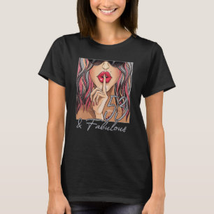 Läppar Fabulous & 53 Years African 53rd Birthday T Shirt