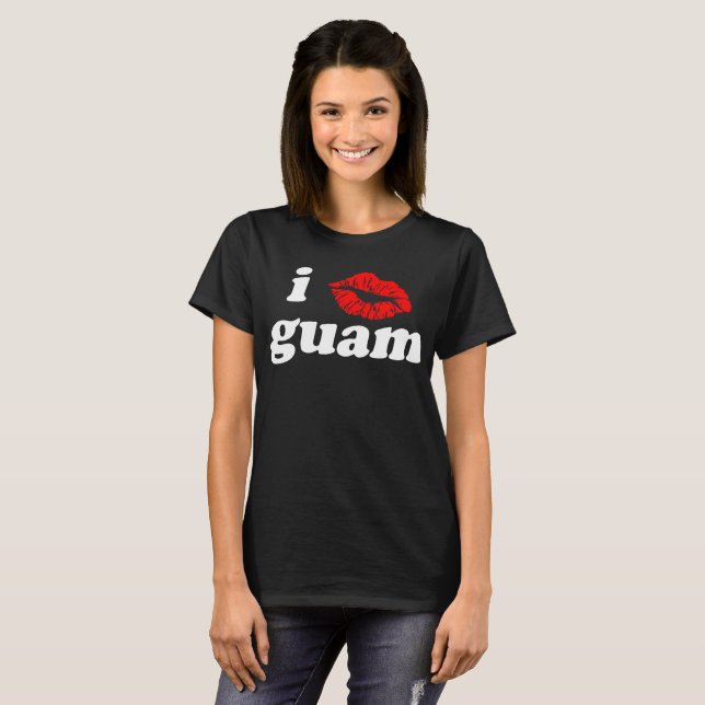 Läppar för GUAM SPRINGA 671 mig T-shirt (Hel framsida)