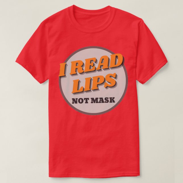 Läppar för hörselnedsättning t shirt (Design framsida)