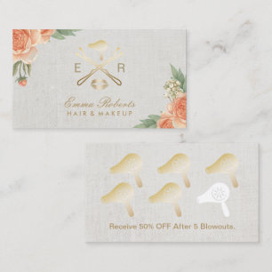 Läppar för konstnär för lojalitetkortMakeup guld- Lojalitetskort