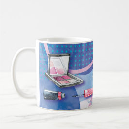 Läppar för stylist för konstnär för kaffemugg