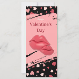 Läppar Glad Alla hjärtans dag Kärlek Du älskling