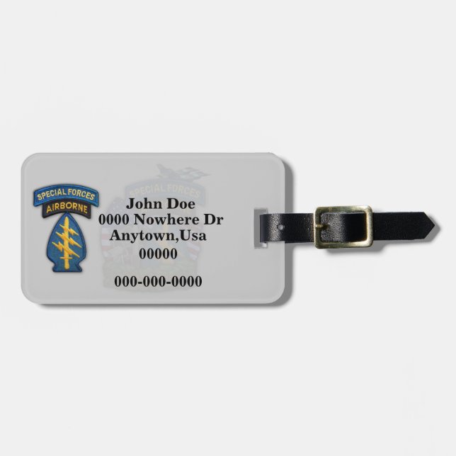 lappar gröna basker för speciella styrkor bagagebricka (Horisontell Framsida)