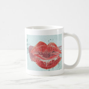 Läppar Kaffemugg