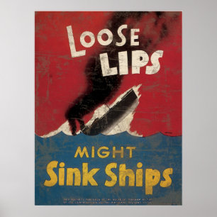 Läppar kan blinka Fraktaser Poster