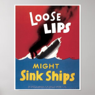 Läppar kan blinka Fraktaser Poster